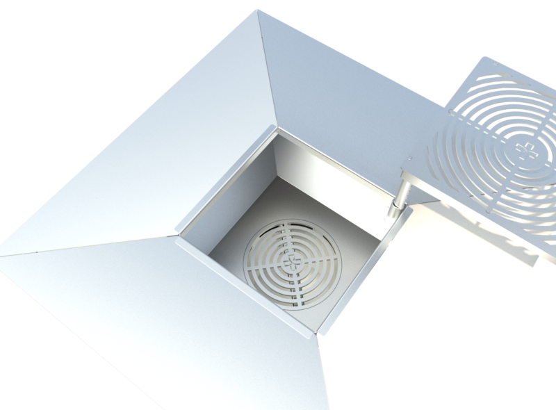 Theiss Edelstahl Schwenkgrill Theiss Edelstahl Schwenkgrill mit Multifunktionen zum grillen.