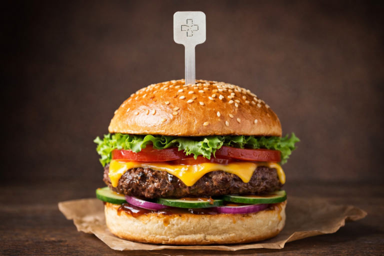 Burgerspiess aus Edelstahl von Theiss im Burger