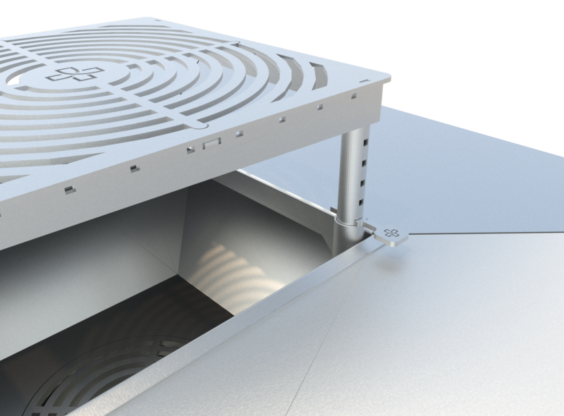 Theiss Edelstahl Schwenkgrill Theiss Edelstahl Schwenkgrill mit Multifunktionen zum grillen.