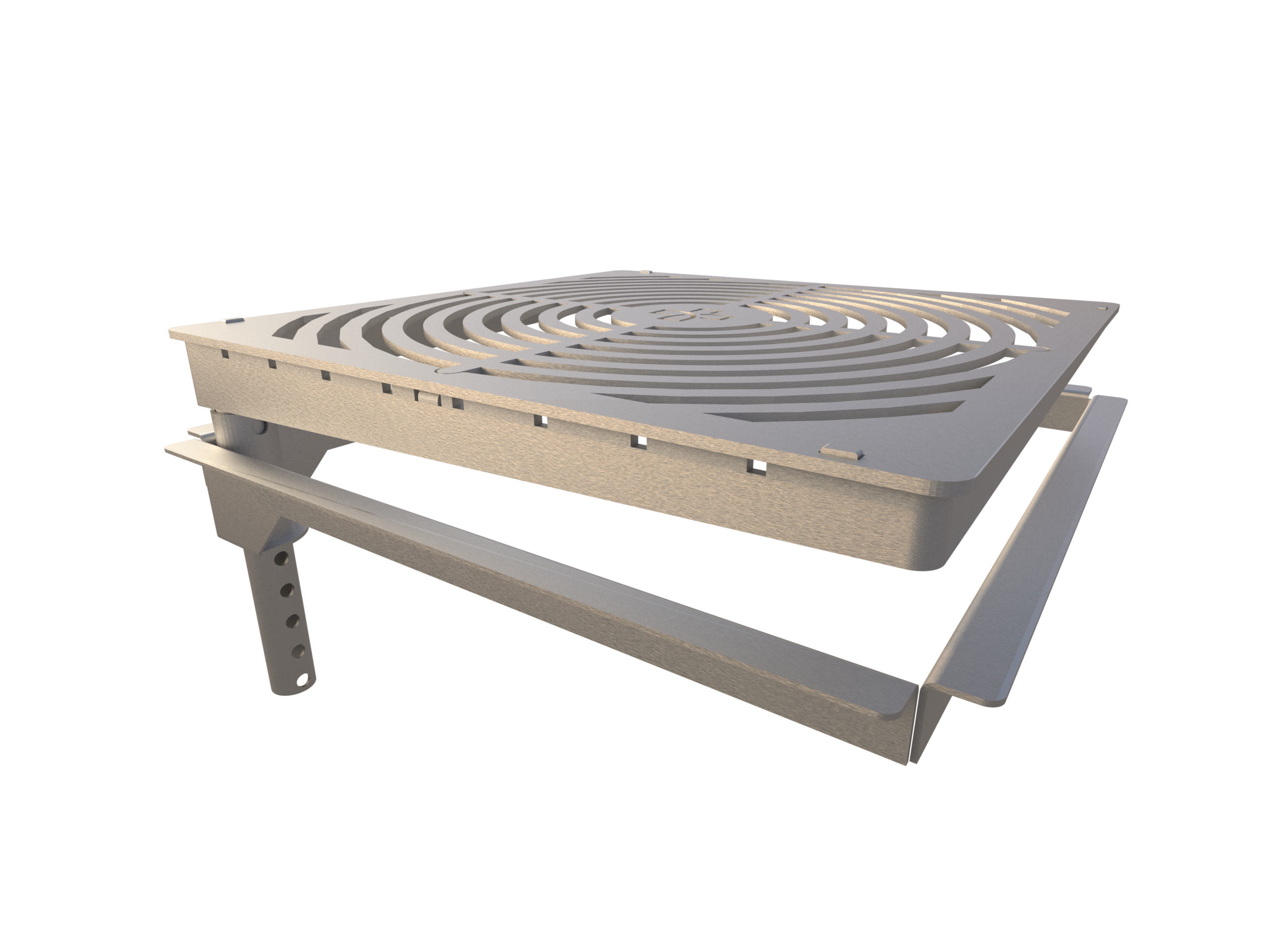 Theiss Edelstahl Schwenkgrill Theiss Edelstahl Schwenkgrill mit Multifunktionen zum grillen.