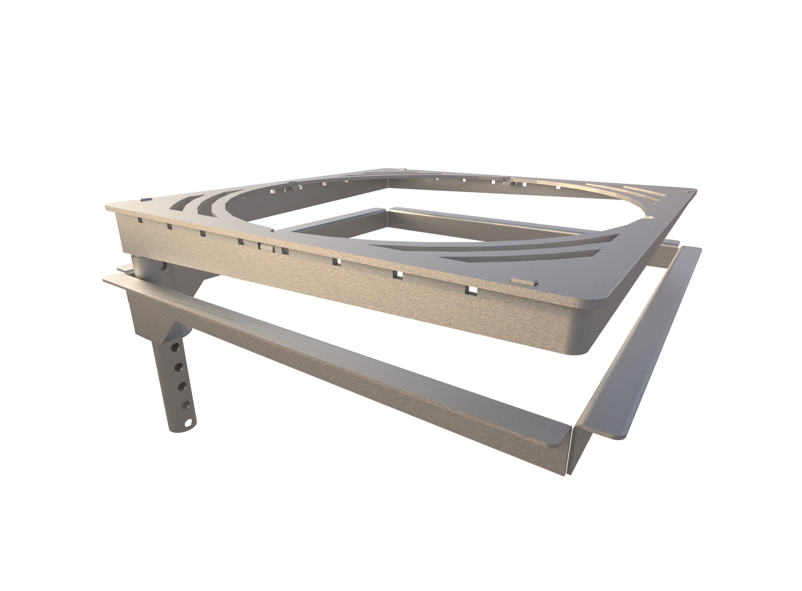 Theiss Edelstahl Schwenkgrill Theiss Edelstahl Schwenkgrill mit Multifunktionen zum grillen.