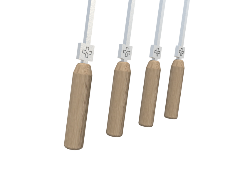 Edelstahl Grillspiess 4er Set Edelstahl Grillspiess 4er Set