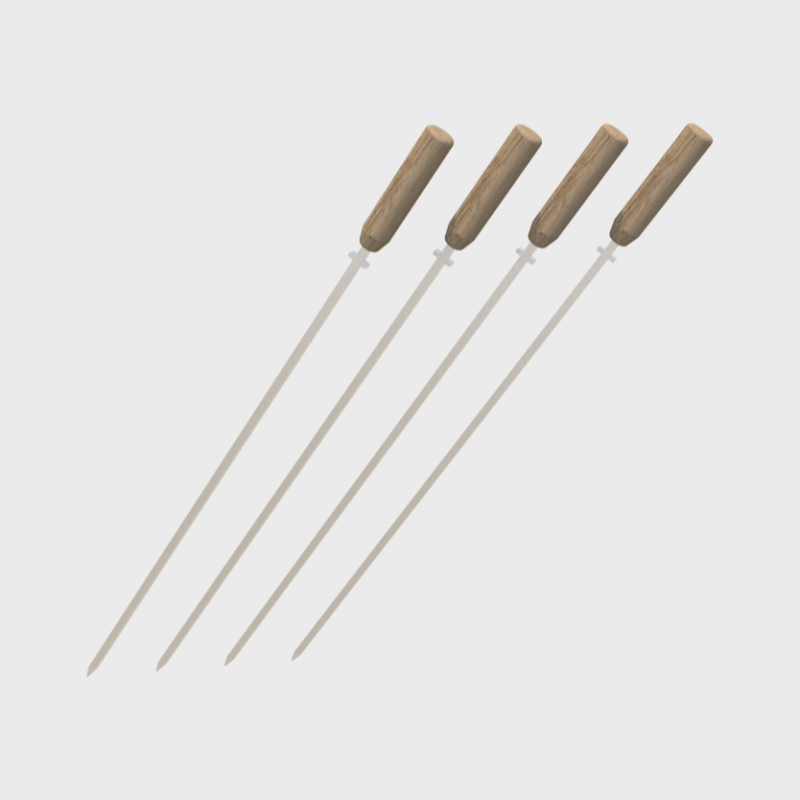 Skewer Set x4(Large) Edelstahl 4er Grillspiess-Set