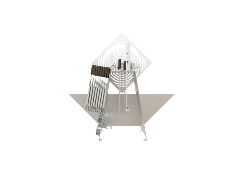 Tool Stand Full V2 (Large) Theiss Zubehörhalter mit Zubehör aus edelstahl. Robust und langlebig.